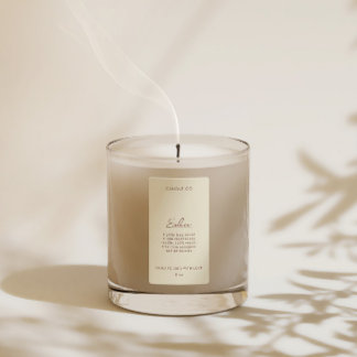 Chic Modern Neutral Cream Colour Candle Product