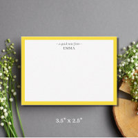 Chic Modern Pineapple Yellow Correspondence