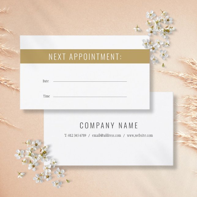 Chic Modern Professional Appointment Card (Chic Modern Professional Appointment Card)