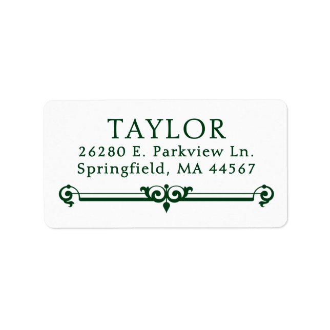 Chic Modern Return Address Labels (Front)