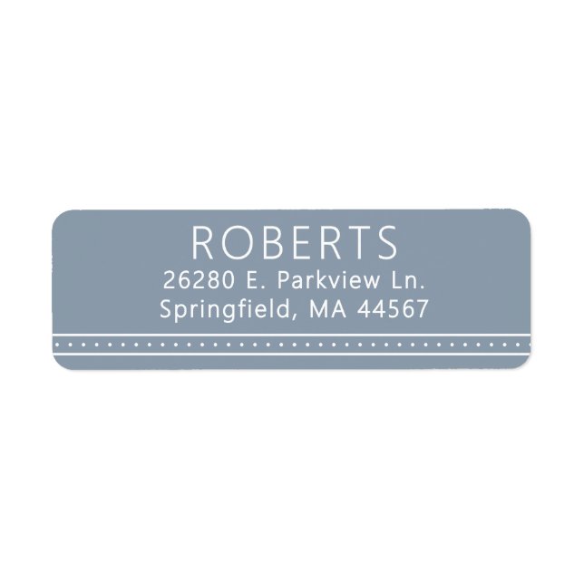 Chic Modern Return Address Labels (Front)