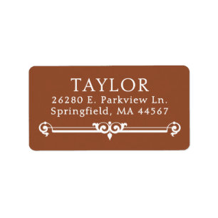 Chic Modern Return Address Labels