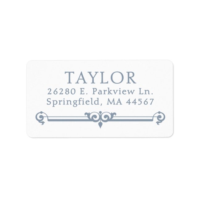 Chic Modern Return Address Labels (Front)