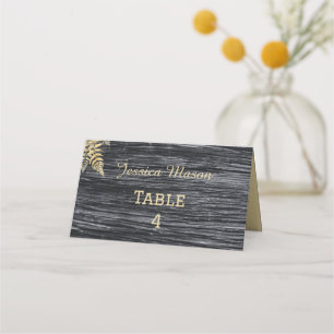Chic Modern Rustic Wedding Dinner Place Card