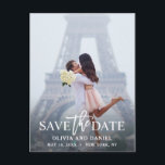 Chic & Modern Save the Date Photo Announcement Postcard<br><div class="desc">Chic & Modern Save the Date Photo Postcard.</div>