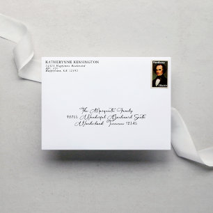Chic Modern Simple Return Address Envelope