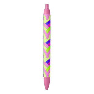 chic modern stylish chevrons black ink pen