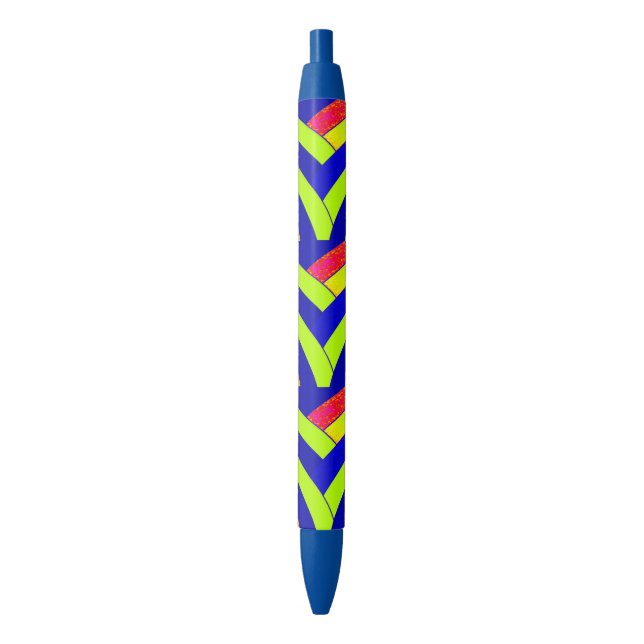 chic modern stylish chevrons black ink pen (Front Vertical)
