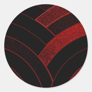 chic modern stylish chevrons classic round sticker