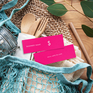 Chic Modern Stylish Girly Bright Pink Price Tag