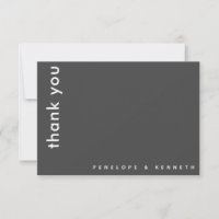 Chic Modern Typography Black Custom Wedding