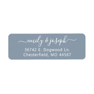 Chic Modern Wedding Return Address Labels