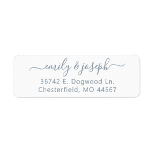 Chic Modern Wedding Return Address Labels