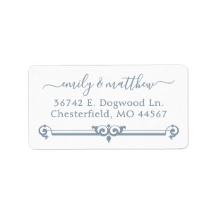 Chic Modern Wedding Return Address Labels