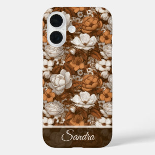 Chic Moms Day Gifts Lilies Name iPhone 16 Case