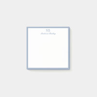 Chic Monogram Decorative Typography | Dusty Blue