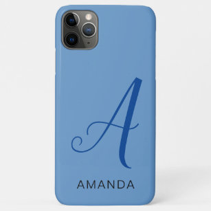 Chic monogram professional plain ADD YOUR NAME Case-Mate iPhone Case