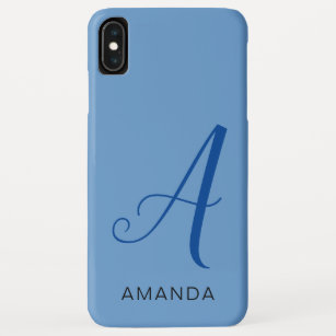 Chic monogram professional plain ADD YOUR NAME Case-Mate iPhone Case