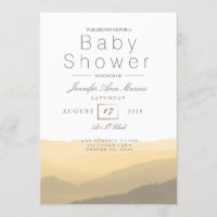 Chic Mountain Watercolor | Pastel Baby Shower