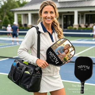 Chic Mum Est Year First Time Mum Photo Pickleball Paddle