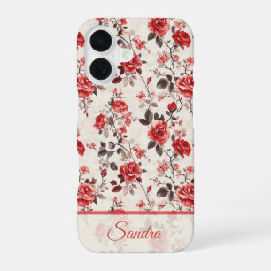 Chic Mum Gifts Rose Name iPhone 16 Case
