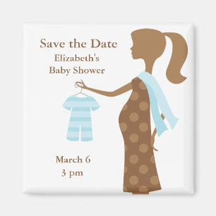 Chic Mum To Be Baby Shower Save the Date Magnets