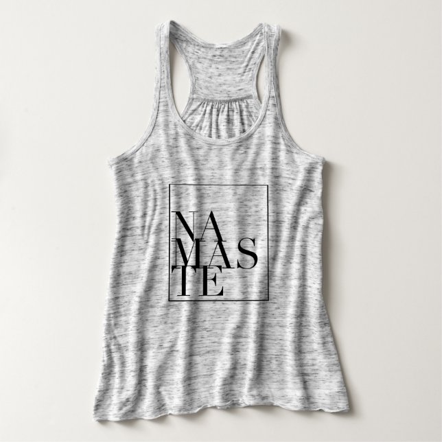 Chic Namaste Square Yoga Tank Top (Design Front)