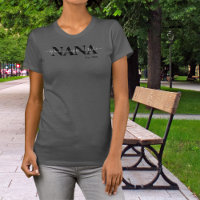 Chic Nana with Kids Names Year T-Shirt