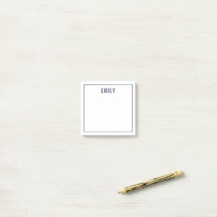Chic Navy Fashion Stylist / Beauty Square Post-it Notes