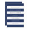 Chic Navy Stripes Wedding Invitation