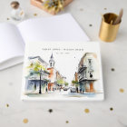 Chic New Orleans Louisiana Watercolor Wedding