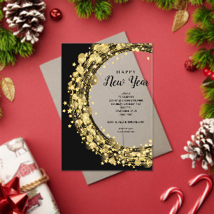 Chic New Year's Eve Party Acrylic Invitations