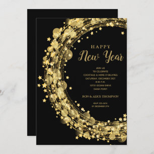 Chic New Year's Eve Party Invitation