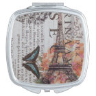 chic newspaper print french Paris Eiffel Tower