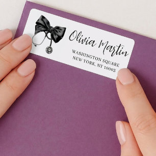Chic Nurse Graduation Coquette Bow Medical Mail