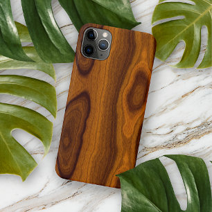 Chic Old Walnut Oak Brown Wood Grain Pattern Case-Mate iPhone Case