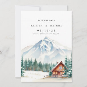 Chic Online Mountain Save The Date
