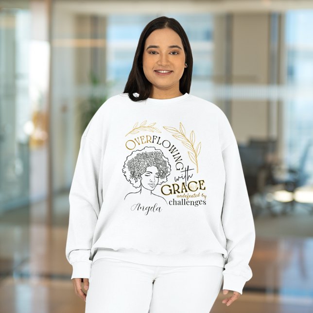 Chic Overflowing with Grace Blooming Floral Hair Sweatshirt (Creator Uploaded)