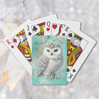 Chic Owl Playing Cards
