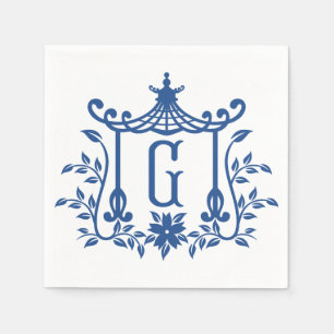 Chic Pagoda Monogram G Napkins