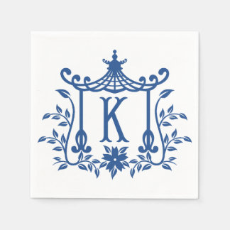 Chic Pagoda Monogram K Napkins
