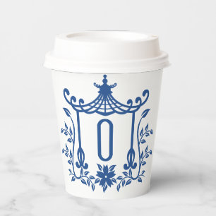 Chic Pagoda Monogram O Paper Cups