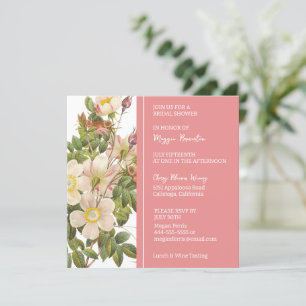 Chic Painted Primrose Bridal Shower Invitation