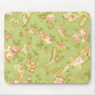 Chic Paisley Fabric Mouse Pad