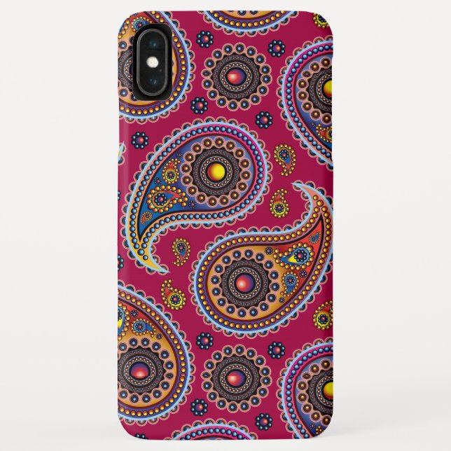 Chic Paisley Trendy Stylish Modern Girly Pattern Case-Mate iPhone Case (Back)