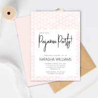 Chic Pajama Party Pastel Pink Polka Dots