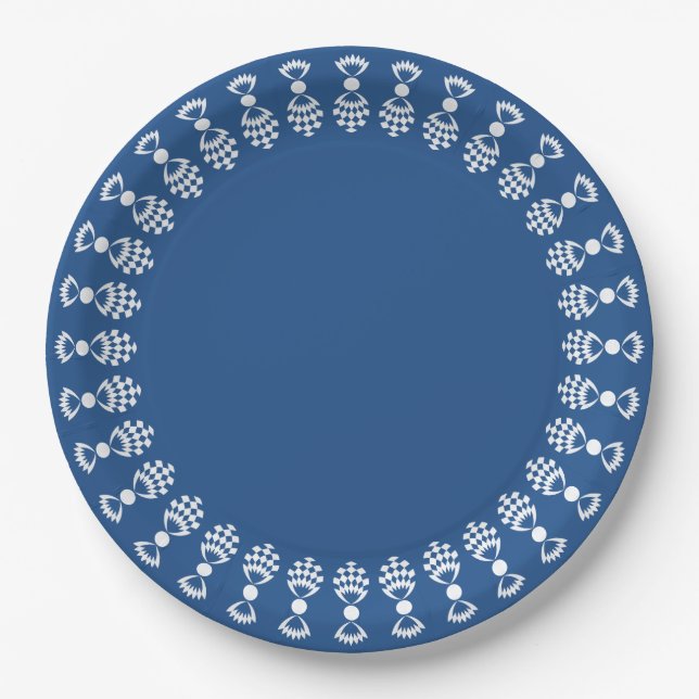CHIC PAPER PLATE_DIY_CHOOSE YOUR BACKGROUND COLOR PLATE (Front)