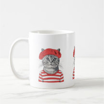 Chic Parisian Cat Mug