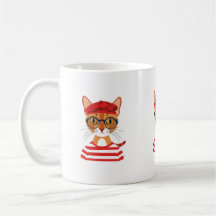 Chic Parisian Cat Mug
