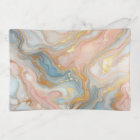 Chic Pastel Blue Blush Pink Gold Marble Art